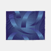 sappierlinten fleece deken (Voorkant (Horizontaal))