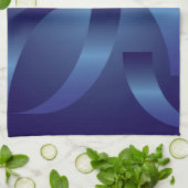 sappierlinten theedoek (Gevouwen)