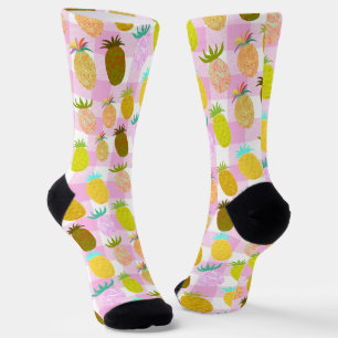 Sappig Ananas-Bubblegum Patroon Sokken