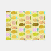 Sappig Ananaspatroon Fleece Deken (Voorkant (Horizontaal))