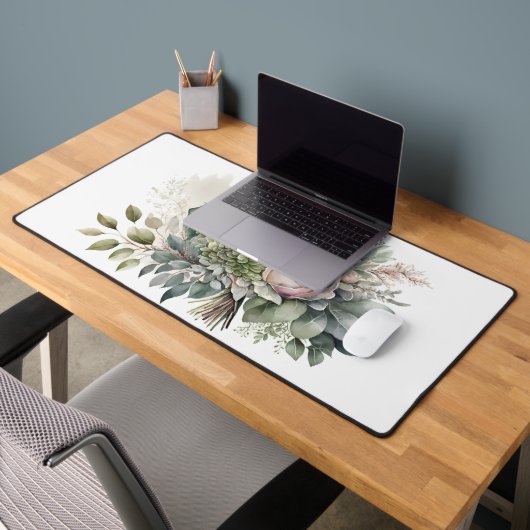 Sappig boeket op wit bureaumat (Kantoor 2)