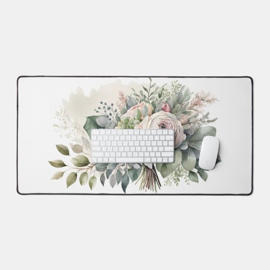 Sappig boeket op wit bureaumat (Keyboard & Muis)