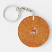Sappig citrusfruit - Levendige sinaasappelschijf Sleutelhanger (Voorkant)