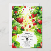 Sappig Fruit Magische Aardbei Verjaardag Kaart (Voorkant)