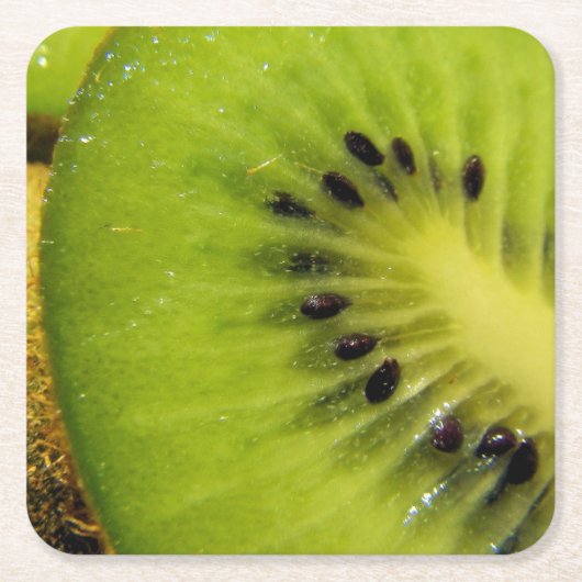 Sappig Groen Fruitig Kiwi Onderzetter (Voorkant)