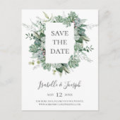 Sappig groen | Vervagende foto save the date uitno Uitnodiging Briefkaart (Voorkant)