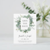 Sappig groen | Vervagende foto save the date uitno Uitnodiging Briefkaart (Staand voorkant)