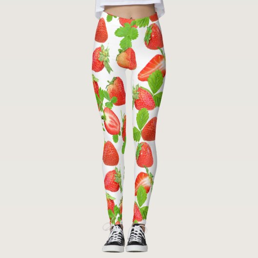 Sappig lichie patroon leggings (Voorkant)