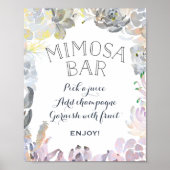 Sappig Mimosa Bar Bord Poster (Voorkant)