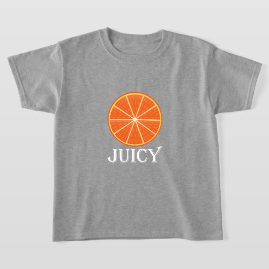 Sappig Oranje - Meisjes Basic T-Shirt (Laagn)