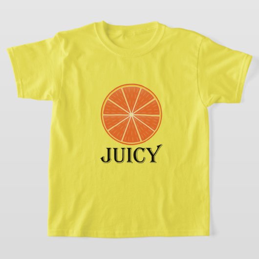 Sappig Oranje - Meisjes Basic T-Shirt (Laagn)