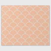 Sappig Roze Grapefruit Patroon Peach Fuzz Cadeaupapier (Vlak)