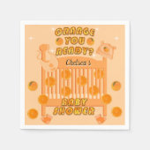 Sappig Sinaasappel je klaar Citrus Modern Baby sho Servet (Voorkant)