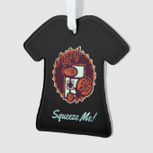 Sappig Sinaasappel "Knijp me! Ornament (voorkant)