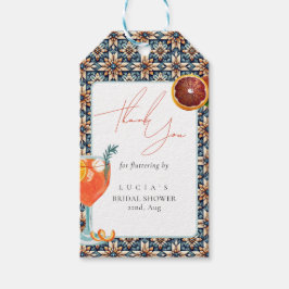 Sappig Sinaasappel Spritz Vrijgezellenfeest Dank u Cadeaulabel