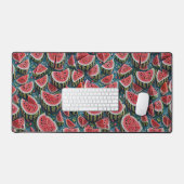 Sappig watermeloenpatroon ontwerp 1 bureaumat (Keyboard & Muis)