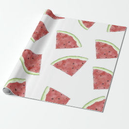 Sappig zomerfruit watermeloen patroon cadeaupapier
