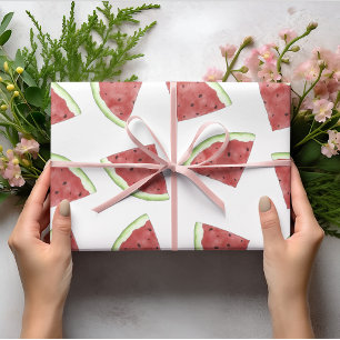 Sappig zomervrucht watermeloen patroon cadeaupapier