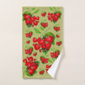 Sappige aardbei bad handdoek (Handdoek)