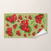 Sappige aardbei bad handdoek (Handdoek)
