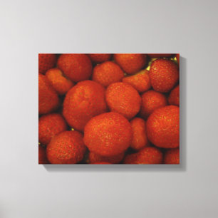 Sappige Aardbeien Canvasprint Canvas Afdruk
