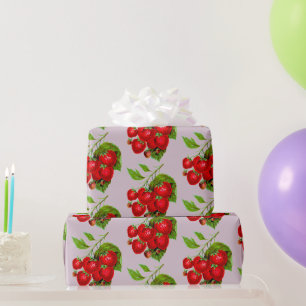 Sappige aardbeien inpakpapier