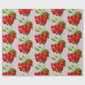 Sappige aardbeien inpakpapier (Vlak)