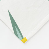Sappige ananas: helder  motief. fleece deken (Hoek)