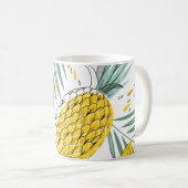Sappige ananas: helder motief. koffiemok (Voorkant rechts)