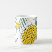 Sappige ananas: helder motief. koffiemok (Center)