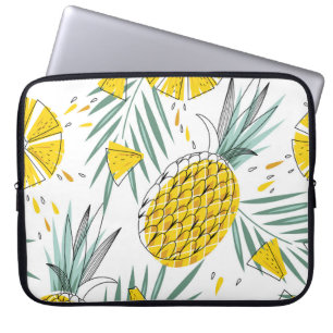 Sappige ananas: helder motief. laptop sleeve