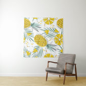 Sappige ananas: helder  motief. wandkleed (In Situ (horizontaal))