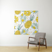 Sappige ananas: helder  motief. wandkleed (In situ)
