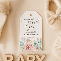 Sappige Baby Shower Bedankt | Bloemige Cactus