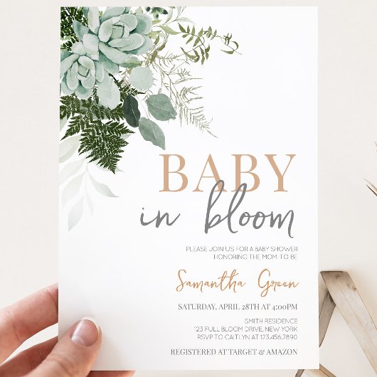 Sappige Baby Shower Kaart