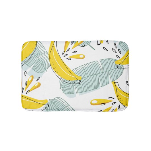 Sappige Bananen Helder Patroon Badmat (Voorkant)