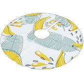 Sappige Bananen Helder  Patroon Kerstboom Rok (Gekanteld)