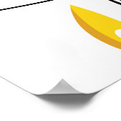 Sappige Bananen Helder  Patroon Poster (Hoek)