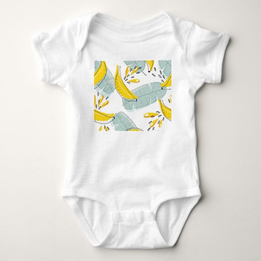 Sappige Bananen Helder  Patroon Romper (Voorkant)