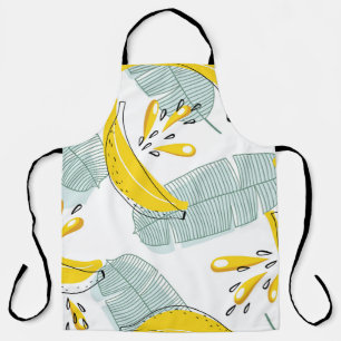 Sappige Bananen Helder  Patroon Schort
