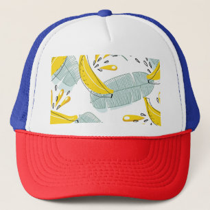 Sappige Bananen Helder  Patroon Trucker Pet