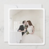 Sappige Boeket Bruiloft Foto Save the Date Bedankkaart (Achterkant)