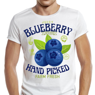 Sappige bosbes Verse kwaliteit gegarandeerd Fruit  T-shirt