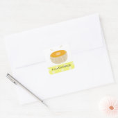Sappige Cantaloupe-fruit Vierkante Sticker (Envelop)