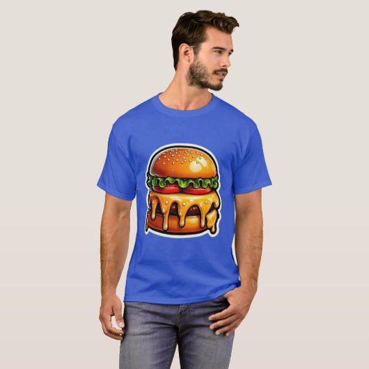 SAPPIGE CHEESEBURGER 10 T-SHIRT (Voorkant volledig)