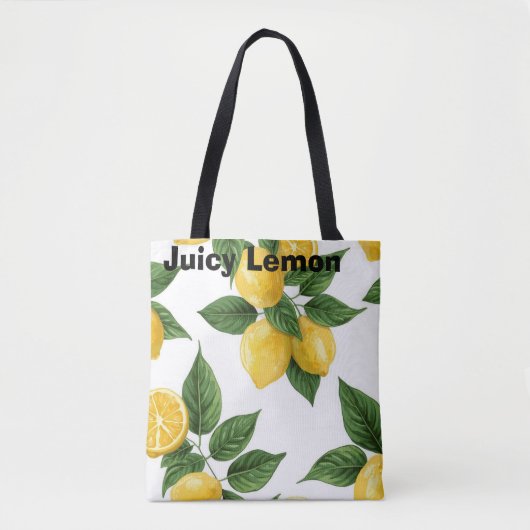 Sappige Citroen Tote Bag (Voorkant)