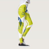 Sappige citroenen: naadloos patroon. leggings (Rechts)