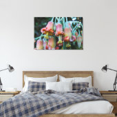Sappige Echeveria-bloesems Canvas Afdruk (Insitu (Slaapkamer))