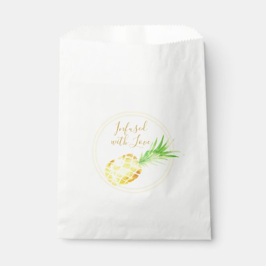 Sappige Gouden Ananas Bedankzakje (Voorkant)