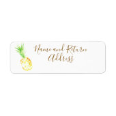 Sappige Gouden Ananas Etiket (Voorkant)